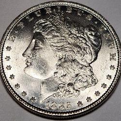 S - 1885 MORGAN SILVER DOLLAR BU (1)