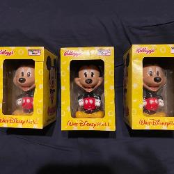 Kellogg's Walt Disney World collectible Mickey Mouse bobble head in original packaging