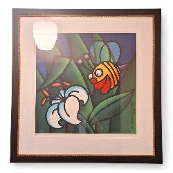 Joe Average, Canadian Artist, BORN TO POLINATE Limited Edition Lithograph 37