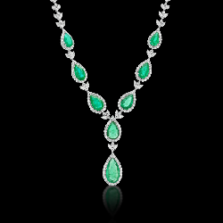Emerald & Diamond Necklace
