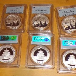 silver Panda coins