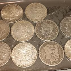 Morgan silver dollars