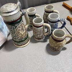Lot of vintage Avon Steins