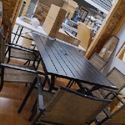 NUU GARDEN 7-Piece Outdoor Metal Dining Set