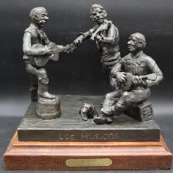 Lot # : 178 - Los Musico Buckhorn Bronze Statue 4/20
