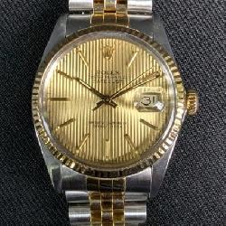 Rolex Datejust 36mm Tapestry Dial 18K Gold And Steel Two-Tone Watch With Original Box And Papers, R1