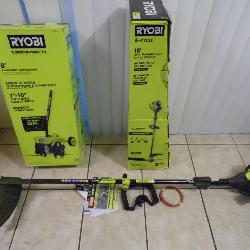 RYOBI 4-Stroke Attachment Capable Straight Shaft Gas Trimmer with Tiller Attachment