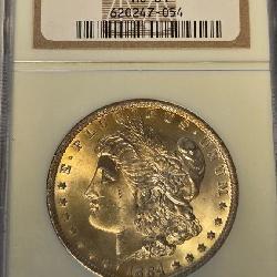 1884 O MS64 - MORGAN SILVER DOLLAR (6)