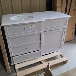 Marble top bathroom vanity