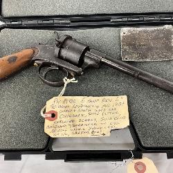 Civil War Era Pinfire 6-Shot Revolver with 1862 Selma Arsenal Plaque