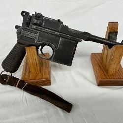 WWII German Broomhandle Mauser C96 Semi-Automatic Pistol
