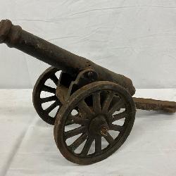 16-Inch by 6-Inch Small Signal Cannon With Spoke Wheels