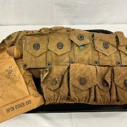 4 World War-Era Items Including Magazine Holders and Accessories