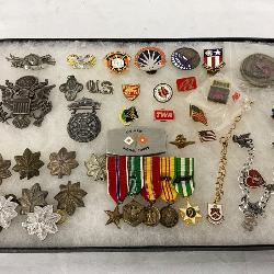 WW2 Era War Medals and Military Insignia