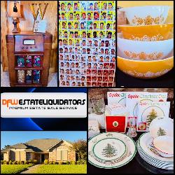 This Fri & Sat! ~Incredible North Richland Hills Estate Sale! 1950's Topps, Spode, Pyrex, Bernhardt, Vintage Toys, Electric Recliners, Antiques, Collectibles & Much More!!