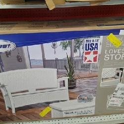 Suncast Elements Outdoor Storage Loveseat