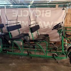 Vintage Novelty Six-Person Surrey Bicycle 