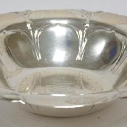 1163	STERLING SILVER BOWL, 10.6 OZT