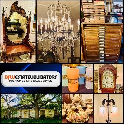 This Fri & Sat! ~Amazing Dallas Estate Sale! Roseville, MCM, Glass, Brass, Fine Antiques, Clocks, Vt