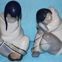 Lladro large Inuit figures