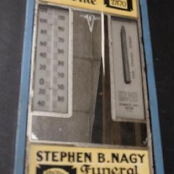 Early Funeral Thermometer