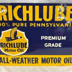 16x12 Richlube Motor Oil Metal Sign 