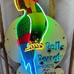 34x54 Polly Parrot Shoes DS 5-Color Neon Porc. Sign