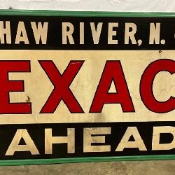 Texaco Smaltz Metal Sign, Haw River, N.C., 94x46 