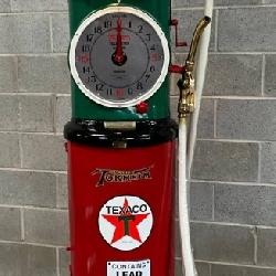 Restored 1931 Tokheim 850 Texaco Gas Pump Brass Banana Nozzle