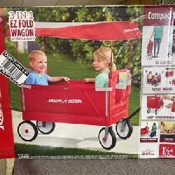 Radio Flyer 3 in 1 EZ Fold Wagon with Canopy