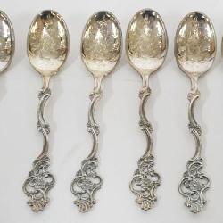 1013	SILVER DEMITASSE SPOONS, 1.5 OZT