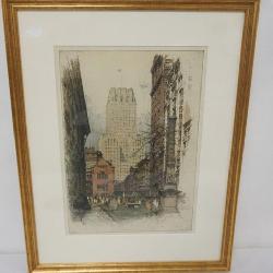 1094	LUIGI KASIMIR, NEW YORK CITY BARCLAY VESEY BUILDING MANHATTAN, SIGNED AND NUMBERED 89/100