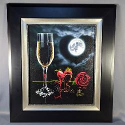 Michael Godard (American 1963-Present) 'Sparkling Romance' Giclee In Color With Hand-Embellishment O