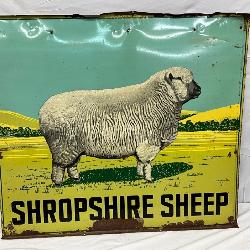 42×48 ‘Shropshire Sheep’  DS Metal Advertising Sign
