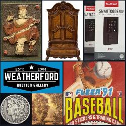 Bidding Ends Friday! ~Incredible *Online Only* Weatherford Gallery Auction! Fine Furniture, Collectibles, Coins, Memorabilia, Antiques, Vintage, New Merchandise, Home Improvement & More!