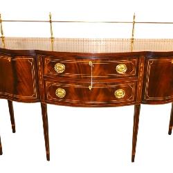 100-1 Beautiful Stickley inlaid Buffet Sideboard with removeable gallery www.SouthJerseyAuction.com