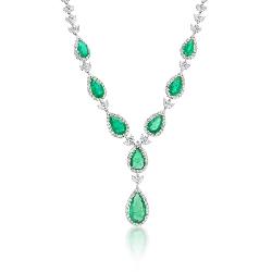 Emerald & Diamond Necklace