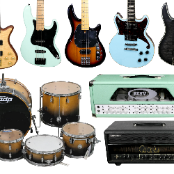 Guitars, Drums, & Amps!