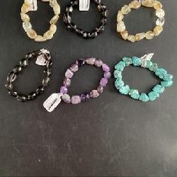 Marble Rock Stone Bracelets- 6 Bracelets