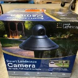 Low Voltage Black Motion Sensing LED Landscape Path Light with IP Camera