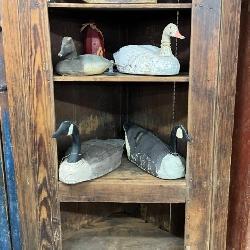 Prim Cupboard, duck decoys