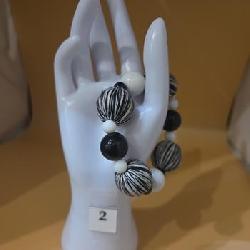 Black and white bracelet