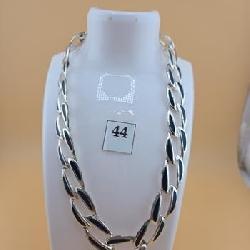 Silver and Black Necklace