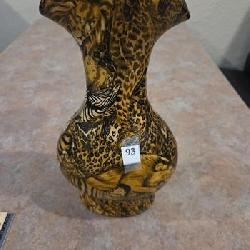 Animal print vase