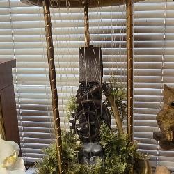 Midcentury Wayerfall Lighted Lamp