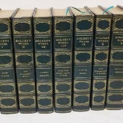 1207	15 LEATHER BOUND & GILT EDGE *HOLMES'S WORKS* OLIVER WENDELL HOLMES W/ATTACHED LETTER DATED 1856 & SIGNED, LTD TO 750 COPIES, #365