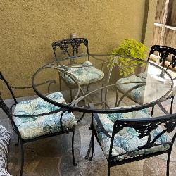 Wrought Iron Table & Chairs