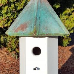 Handcrafted Copper Top Birdhouse by Don LaFratta – Wooden Expression
