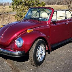 1977 Volkswagen Beetle Convertible Car, VIN# 1572076210, Odometer Reads 400 Miles, Synced To New Mot