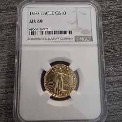 1987 GOLD EAGLE NGC MS 69